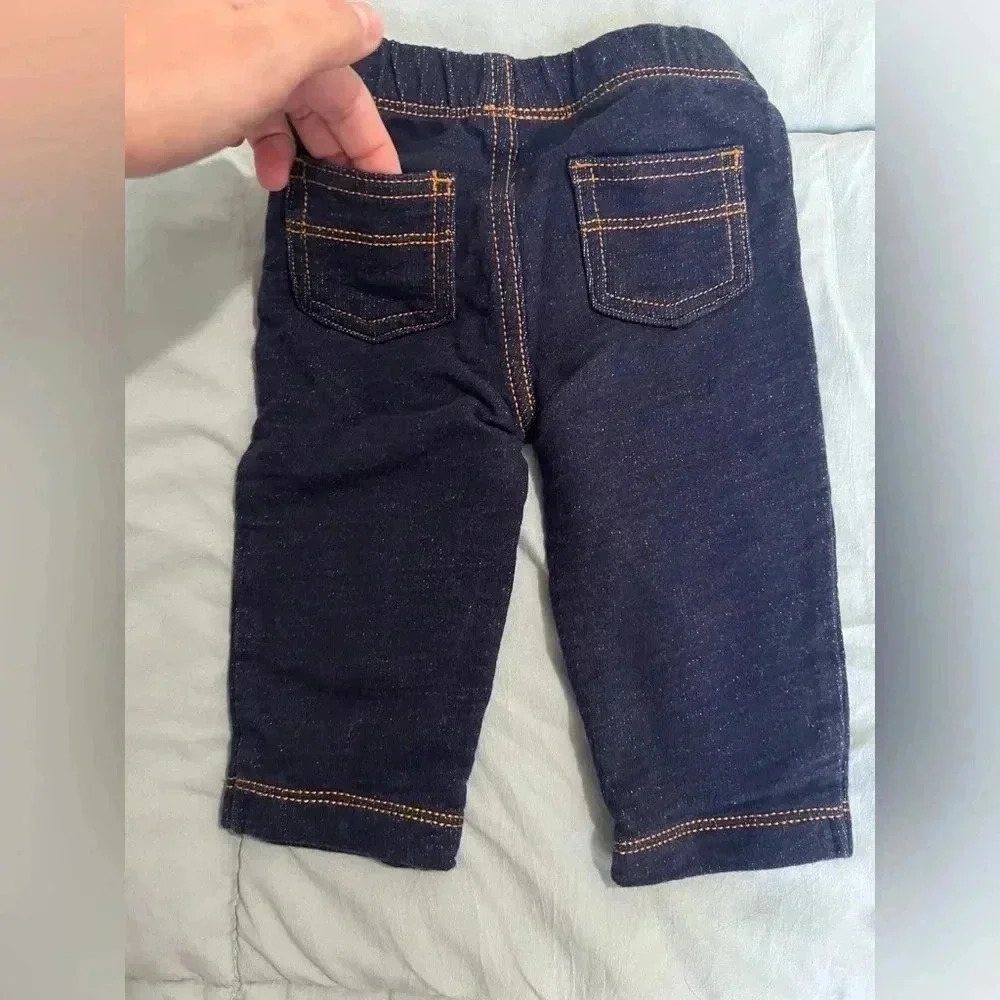 Carter’s Baby Boys Faux Denim Jeans (Size 6 Months) - Picture 3 of 3